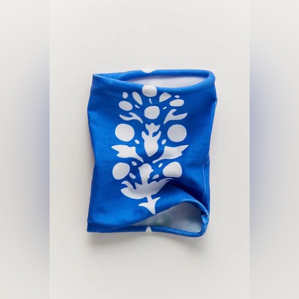 NWT Free People Movement Buti Logo Rumble Hair Tie In Athletic Blue